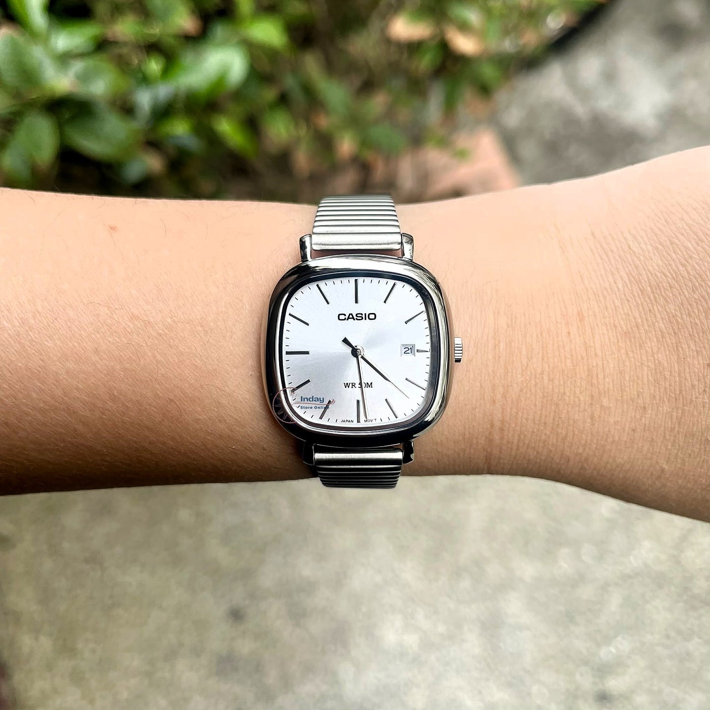 Casio Women's Watch LTP-B166D-7A Stainless Steel Band Adjustable Clasp Battery Life: 3 Years