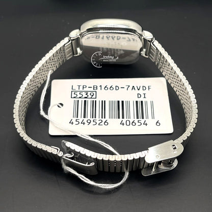 Casio Women's Watch LTP-B166D-7A Stainless Steel Band Adjustable Clasp Battery Life: 3 Years
