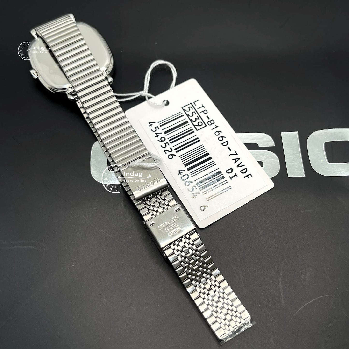 Casio Women's Watch LTP-B166D-7A Stainless Steel Band Adjustable Clasp Battery Life: 3 Years