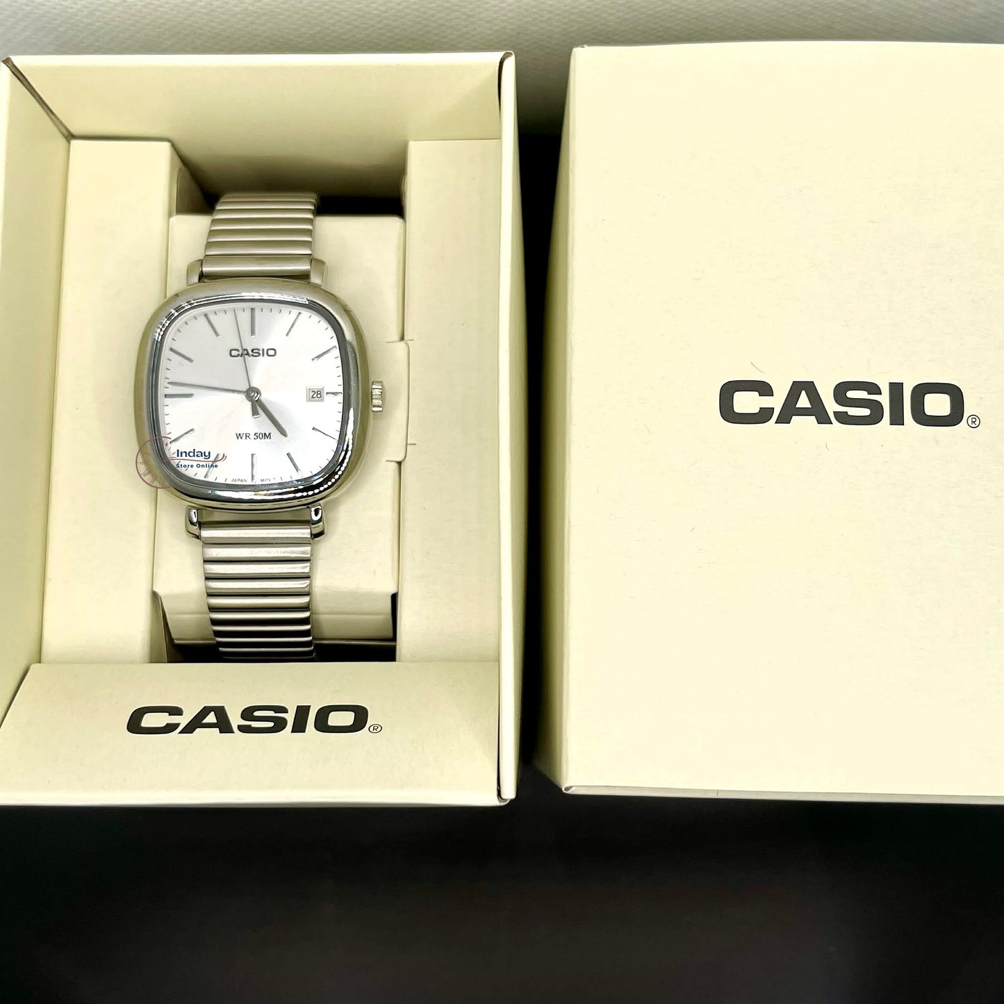Casio Women's Watch LTP-B166D-7A Stainless Steel Band Adjustable Clasp Battery Life: 3 Years