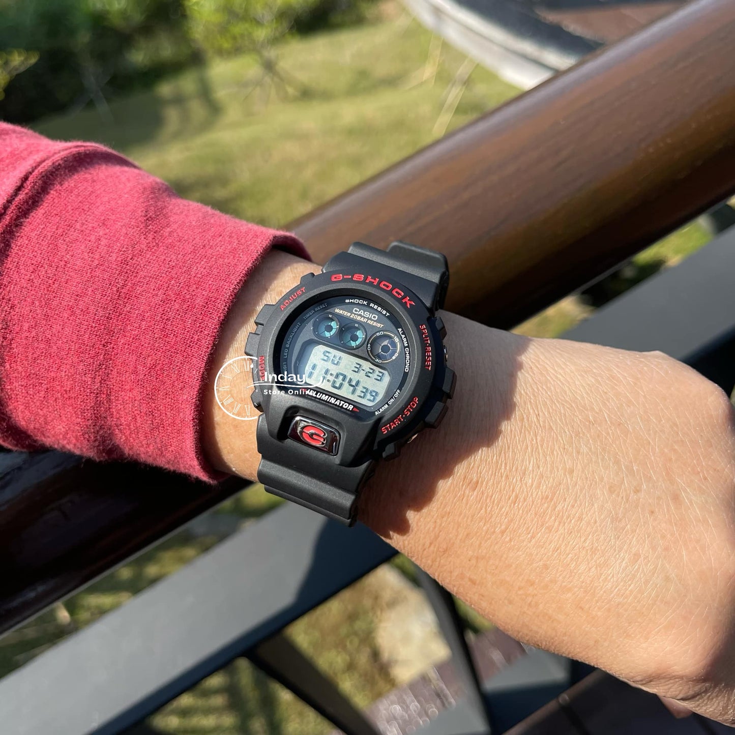 Casio G-Shock Men's Watch DW-6900TR-1 Mineral Glass Shock Resistant Battery Life: 5 Years