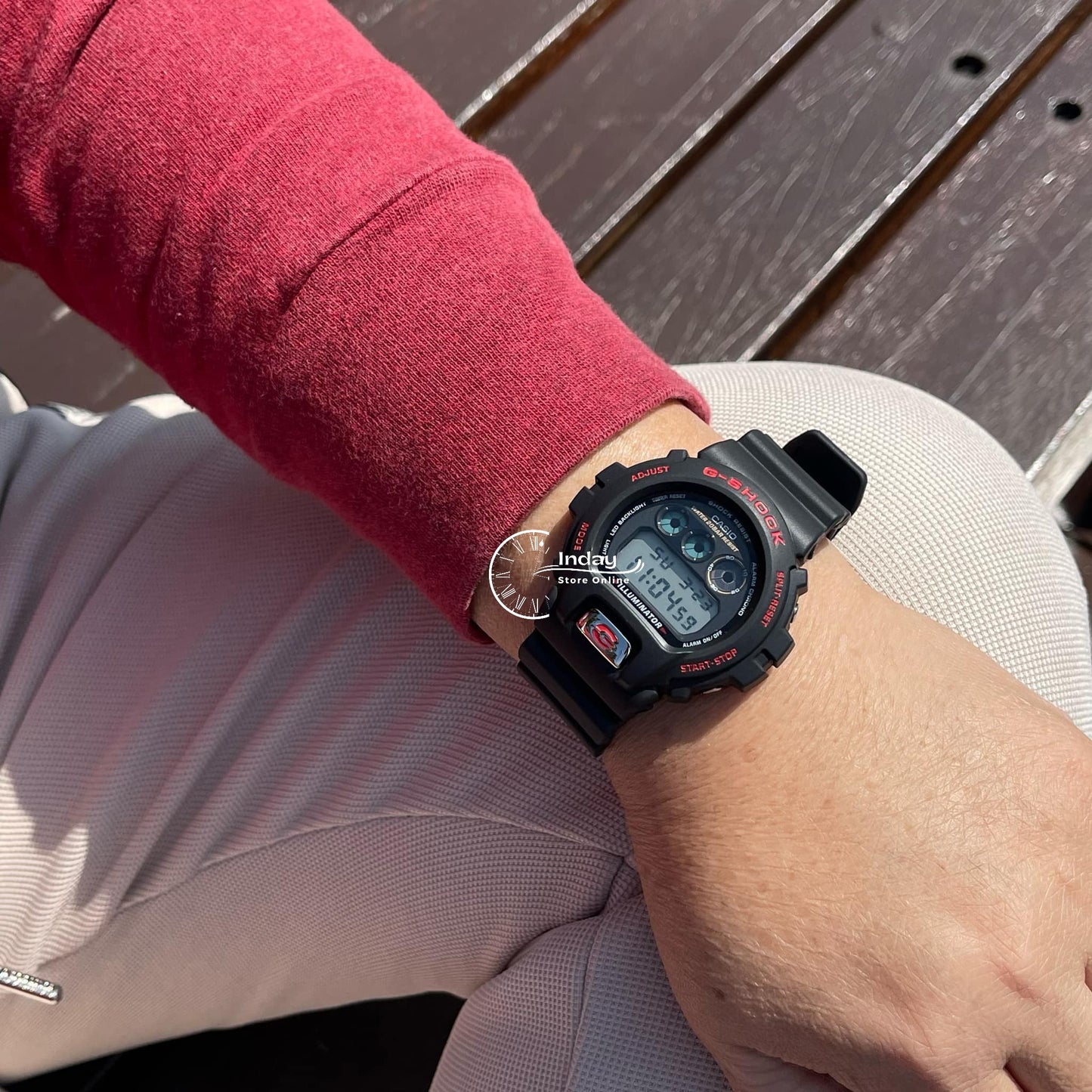 Casio G-Shock Men's Watch DW-6900TR-1 Mineral Glass Shock Resistant Battery Life: 5 Years