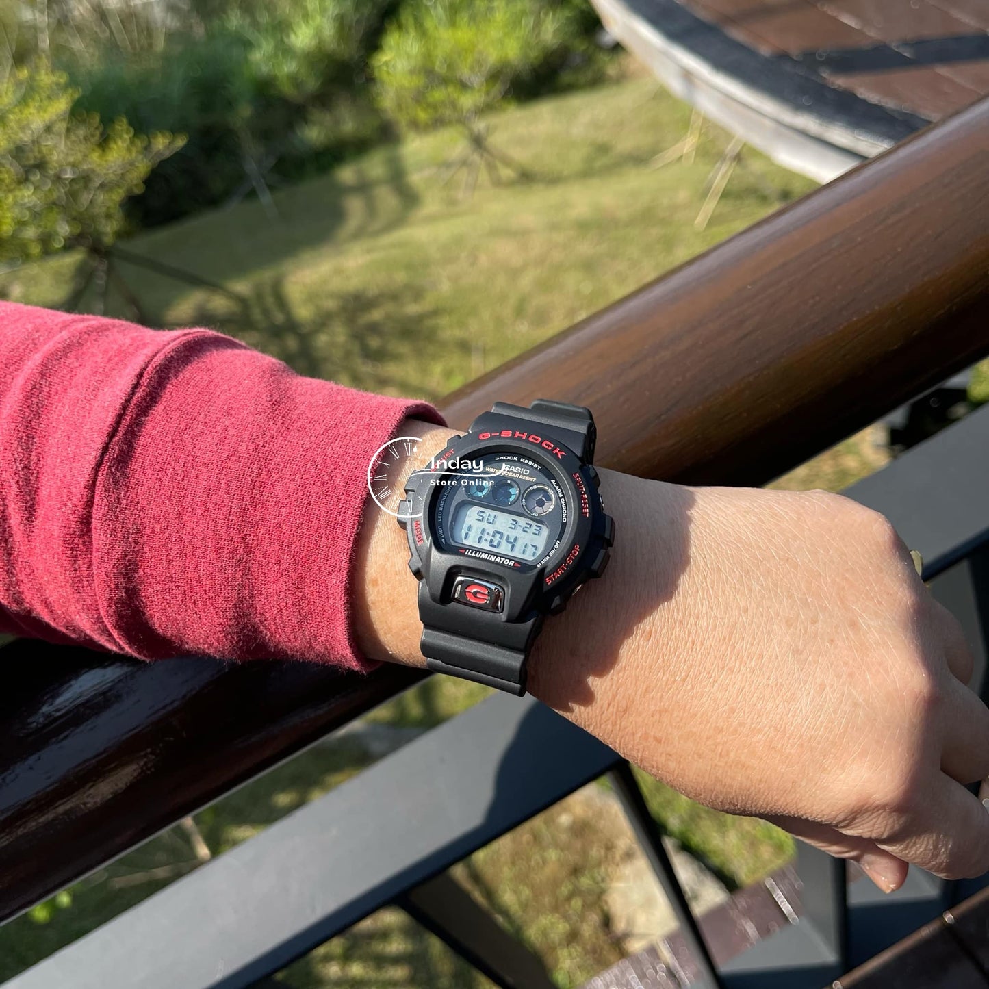 Casio G-Shock Men's Watch DW-6900TR-1 Mineral Glass Shock Resistant Battery Life: 5 Years