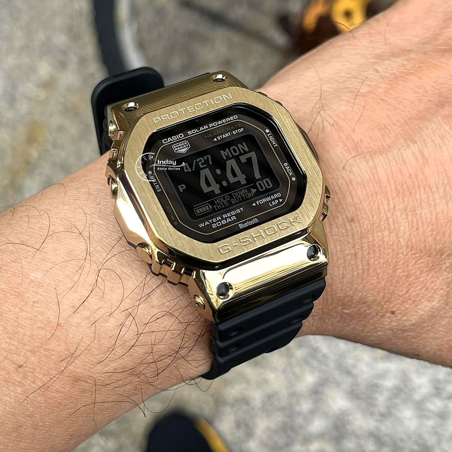 Casio G-Shock G-Squad Men's Watch GM-H5600-9 Resin Band Mineral Glass Shock Resistant Mobile Link Bluetooth Tough Solar