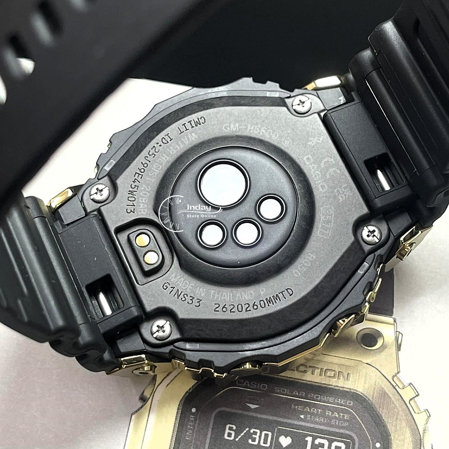 Casio G-Shock G-Squad Men's Watch GM-H5600-9 Resin Band Mineral Glass Shock Resistant Mobile Link Bluetooth Tough Solar