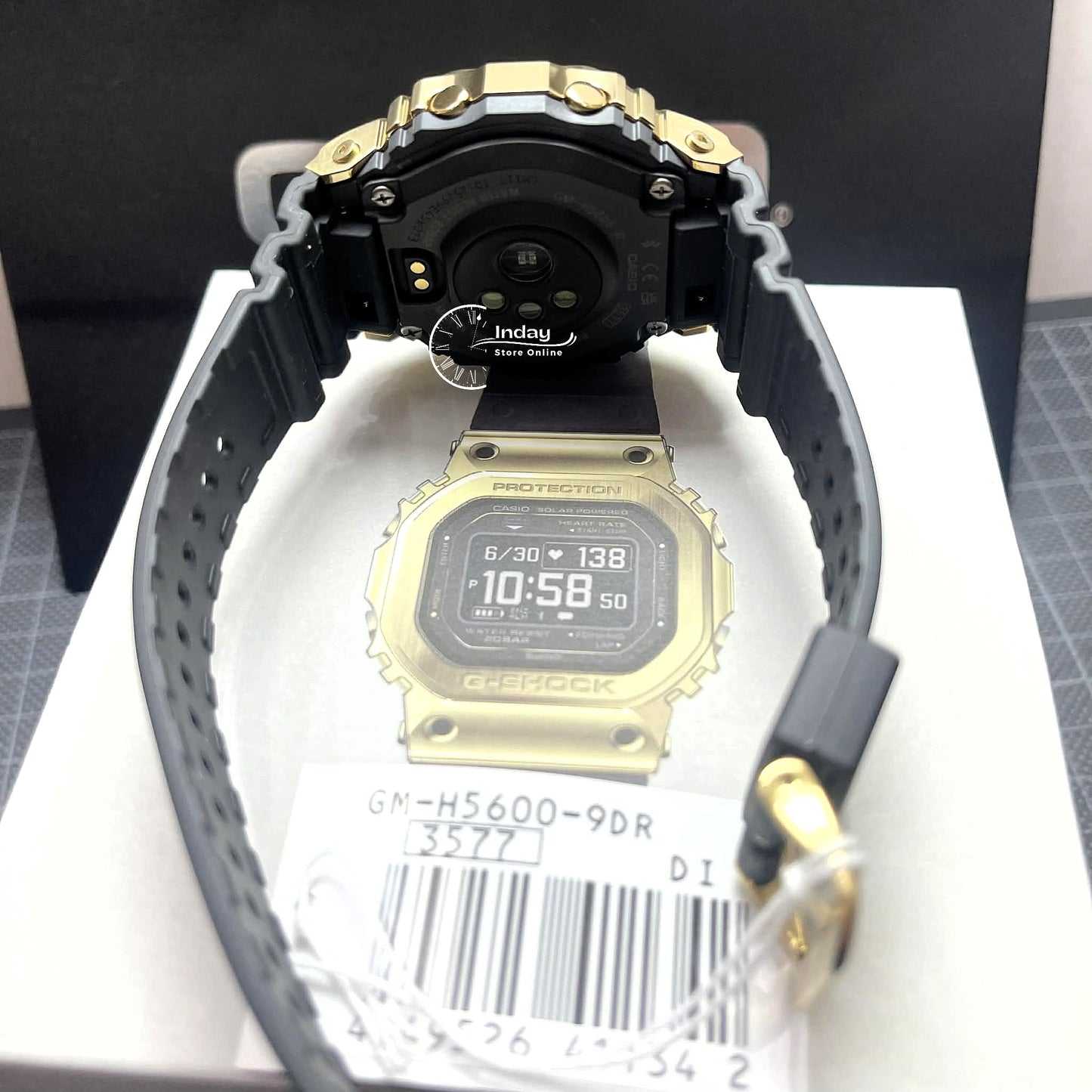 Casio G-Shock G-Squad Men's Watch GM-H5600-9 Resin Band Mineral Glass Shock Resistant Mobile Link Bluetooth Tough Solar