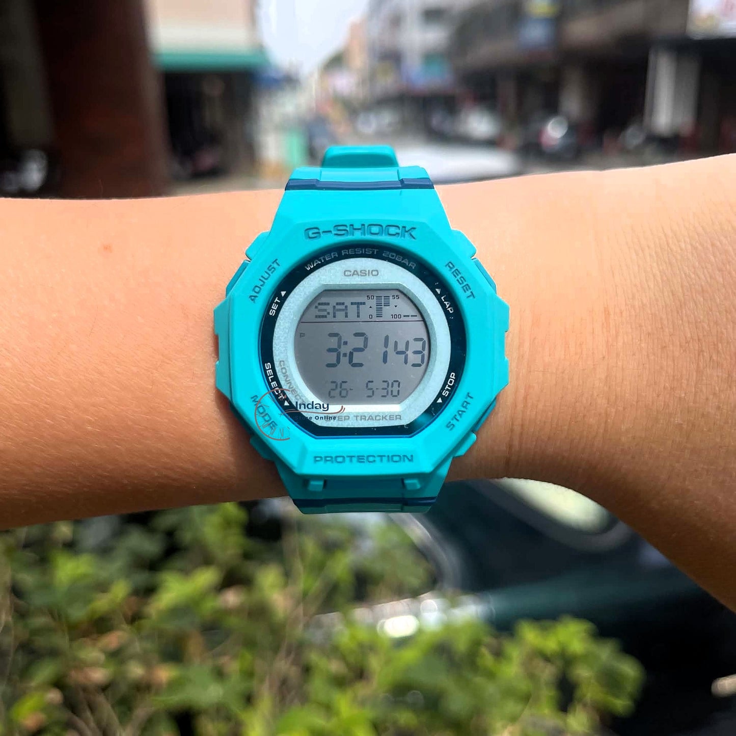 Casio G-Shock G-Squad Women's Watch GMD-B300SC-2 Resin Band Mineral Glass Shock Resistant Bluetooth