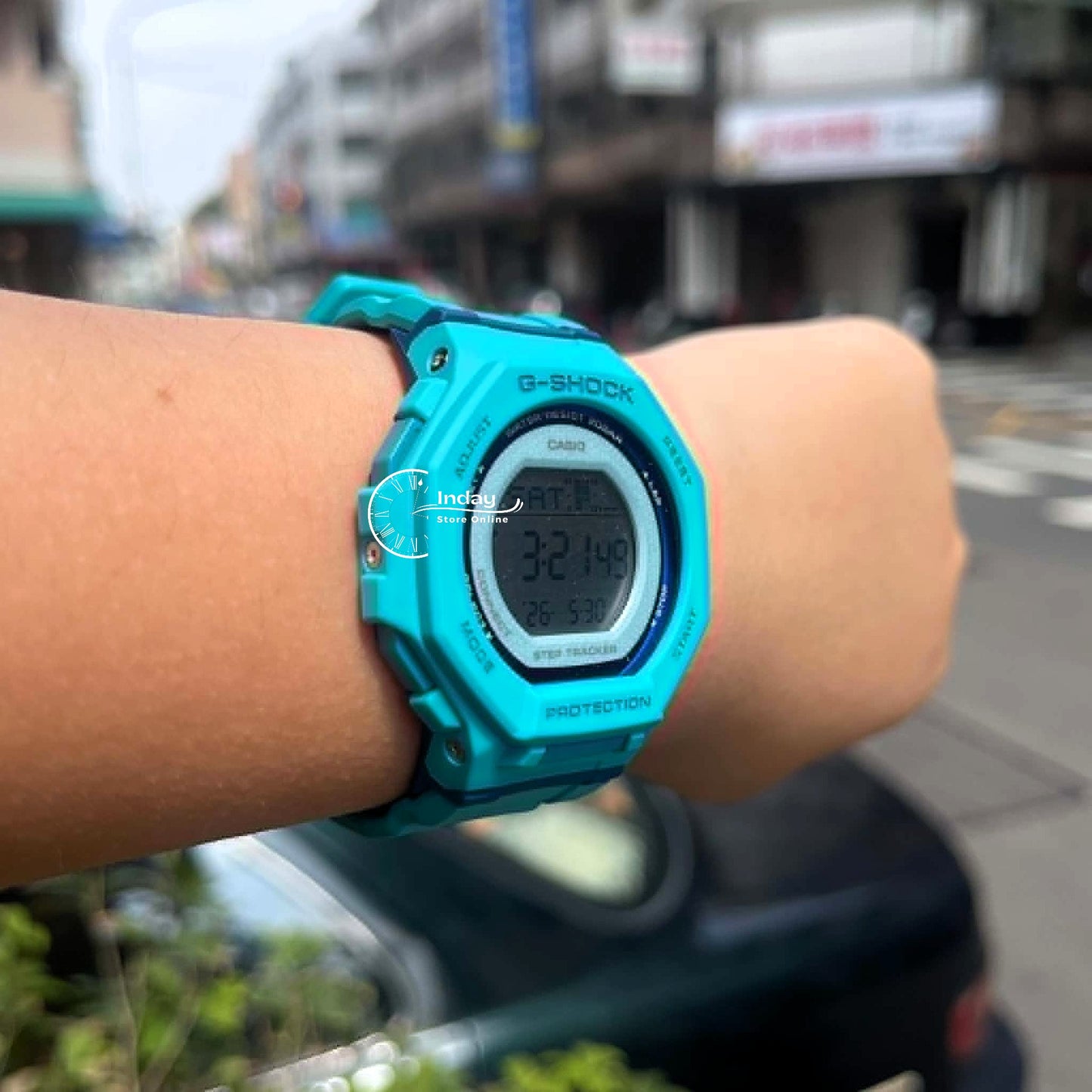 Casio G-Shock G-Squad Women's Watch GMD-B300SC-2 Resin Band Mineral Glass Shock Resistant Bluetooth