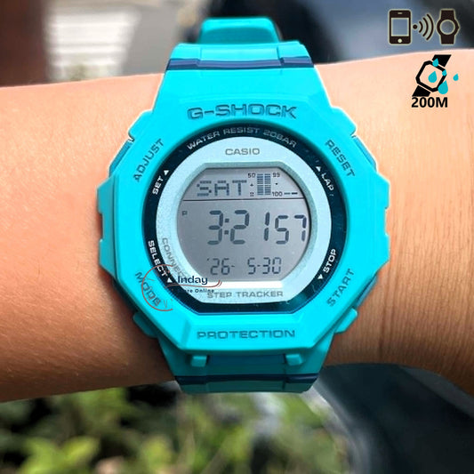Casio G-Shock G-Squad Women's Watch GMD-B300SC-2 Resin Band Mineral Glass Shock Resistant Bluetooth