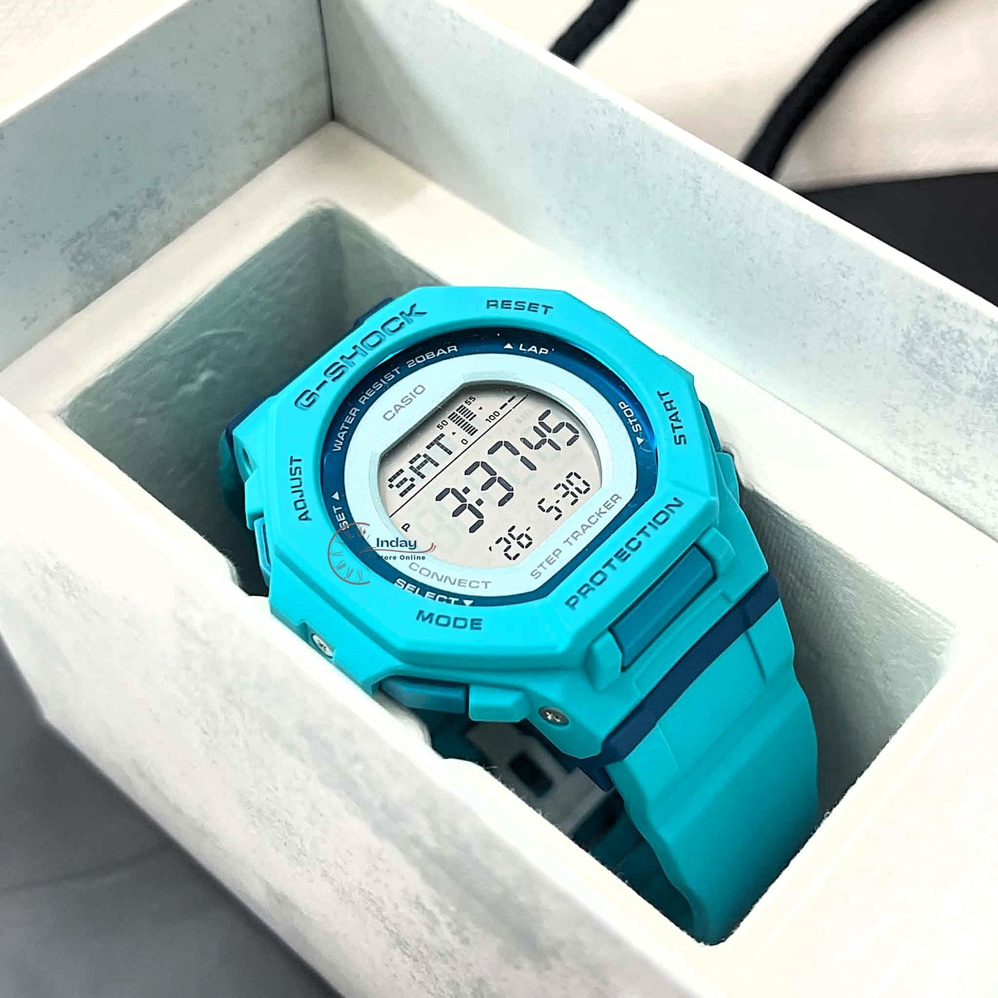 Casio G-Shock G-Squad Women's Watch GMD-B300SC-2 Resin Band Mineral Glass Shock Resistant Bluetooth