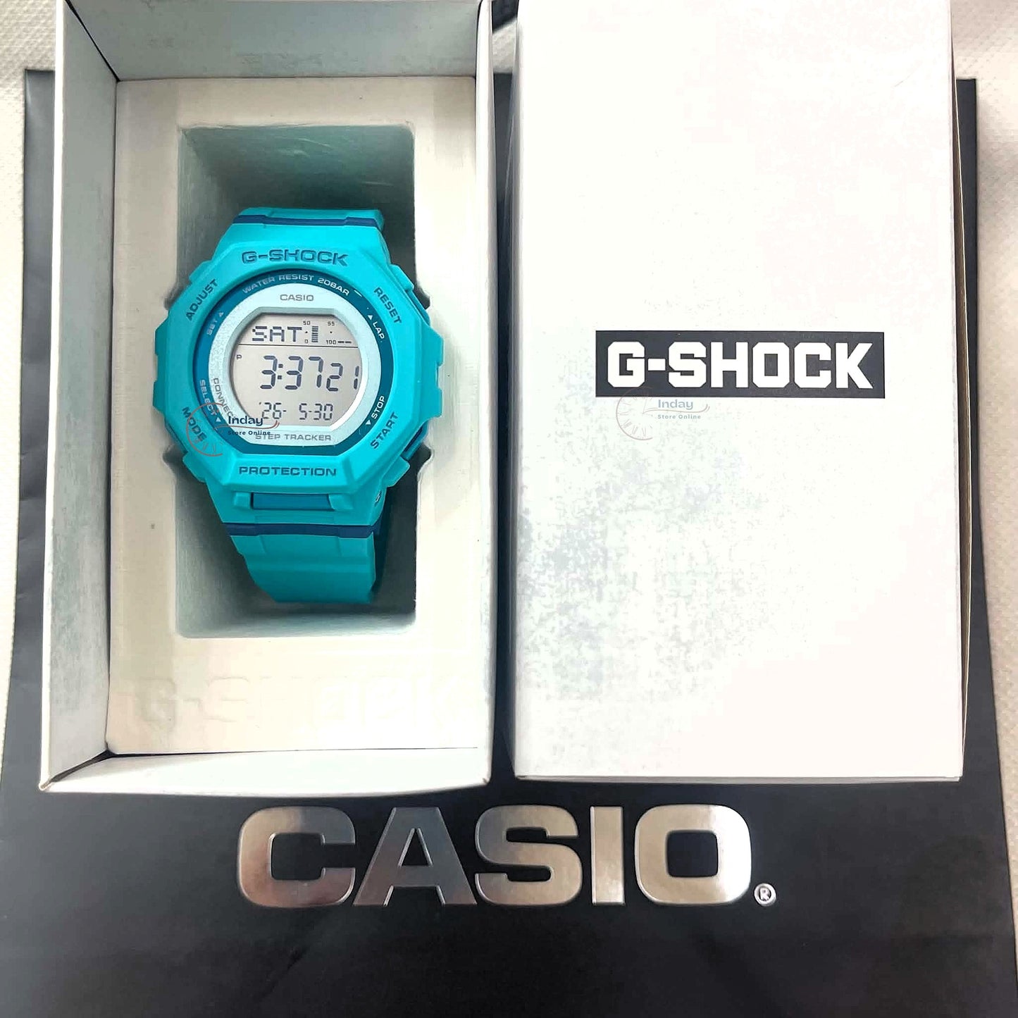 Casio G-Shock G-Squad Women's Watch GMD-B300SC-2 Resin Band Mineral Glass Shock Resistant Bluetooth