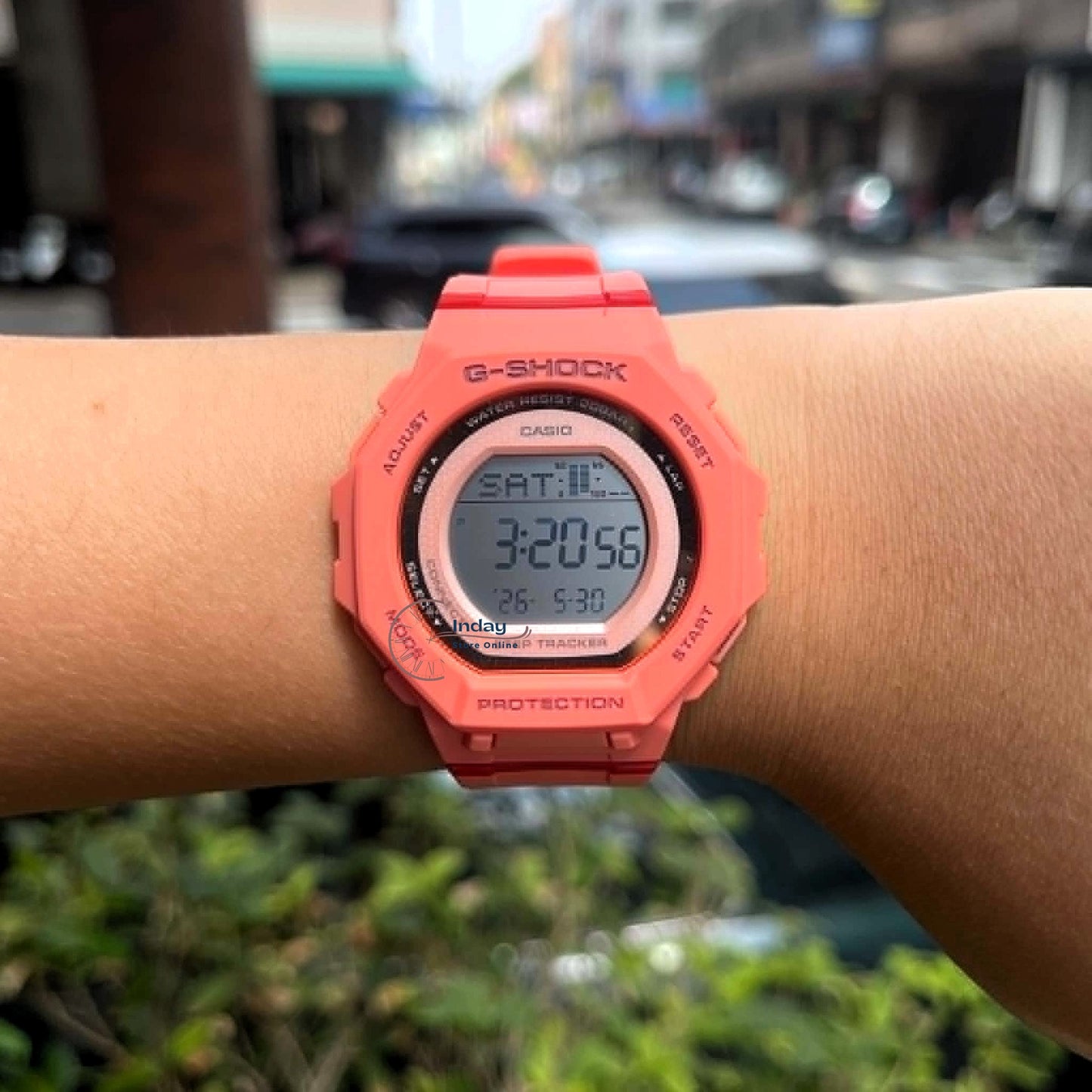 Casio G-Shock G-Squad Women's Watch GMD-B300SC-4 Resin Band Mineral Glass Shock Resistant Bluetooth