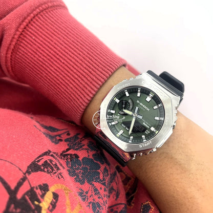 Casio G-Shock G-Steel Men's Watch GBM-2100A-1A3 Shock Resistant Mobile link Bluetooth Tough Solar