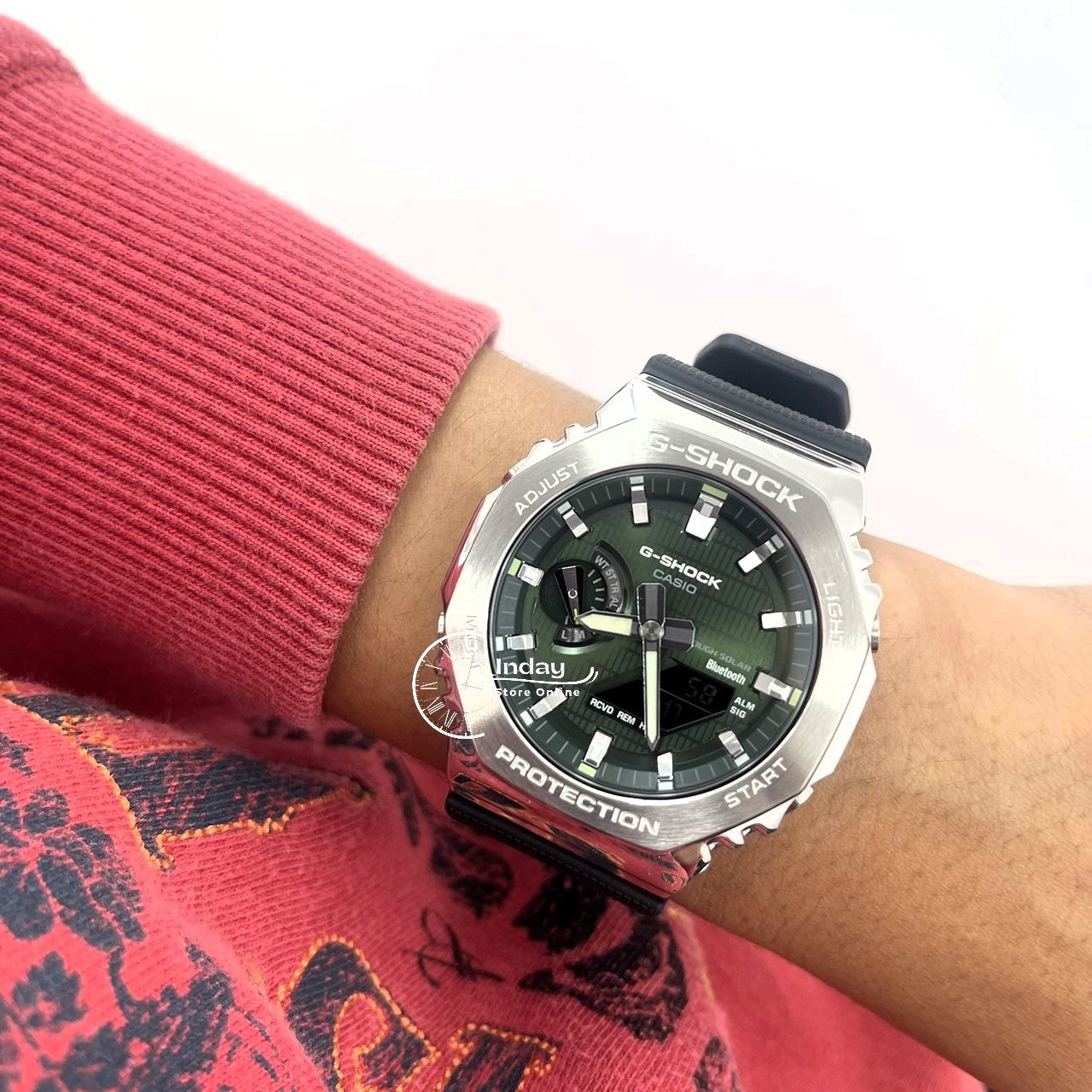 Casio G-Shock G-Steel Men's Watch GBM-2100A-1A3 Shock Resistant Mobile link Bluetooth Tough Solar