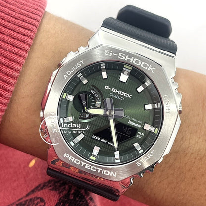 Casio G-Shock G-Steel Men's Watch GBM-2100A-1A3 Shock Resistant Mobile link Bluetooth Tough Solar