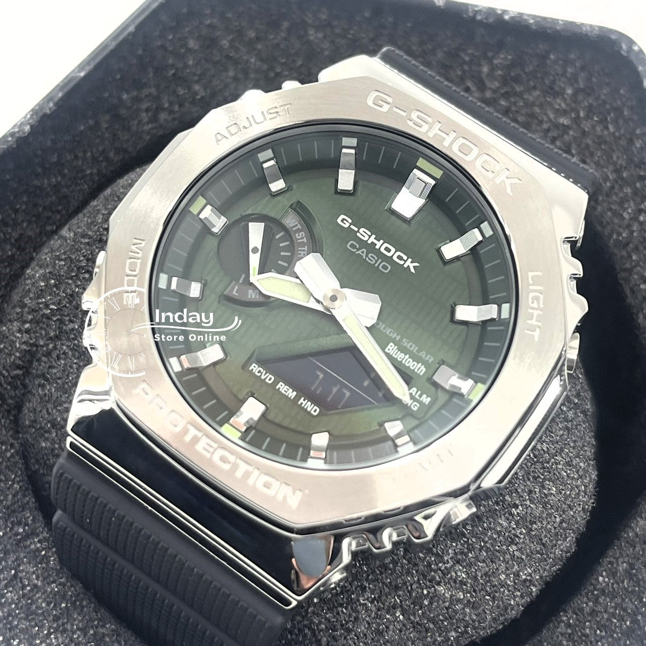 Casio G-Shock G-Steel Men's Watch GBM-2100A-1A3 Shock Resistant Mobile link Bluetooth Tough Solar