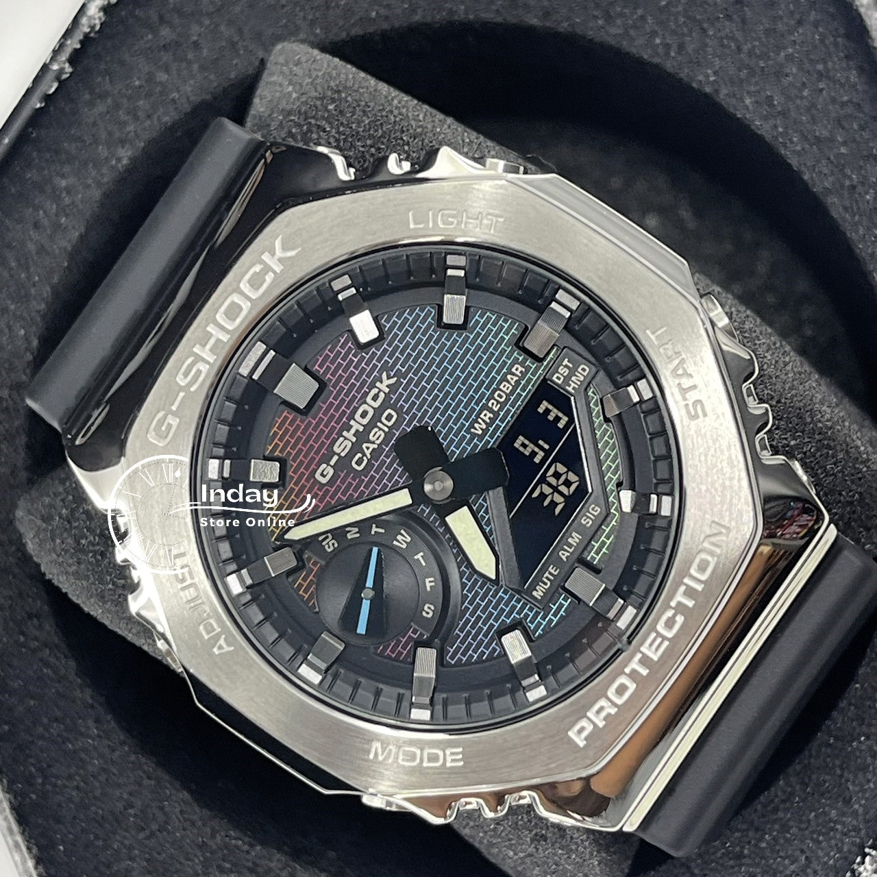Casio G-Shock G-Steel Men's Watch GM-2100RW-1A Bio-based Resin Band Shock Resistant Mineral Glass