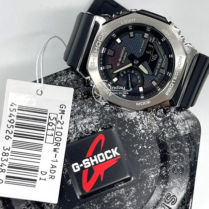 Casio G-Shock G-Steel Men's Watch GM-2100RW-1A Bio-based Resin Band Shock Resistant Mineral Glass