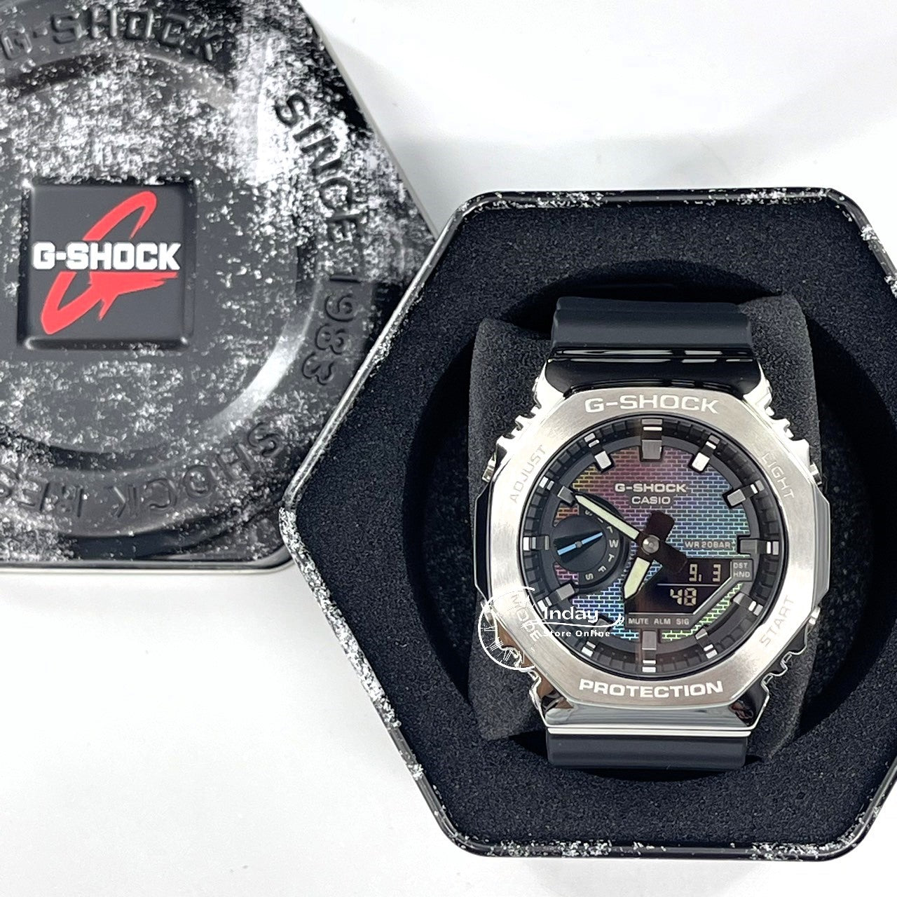 Casio G-Shock G-Steel Men's Watch GM-2100RW-1A Bio-based Resin Band Shock Resistant Mineral Glass