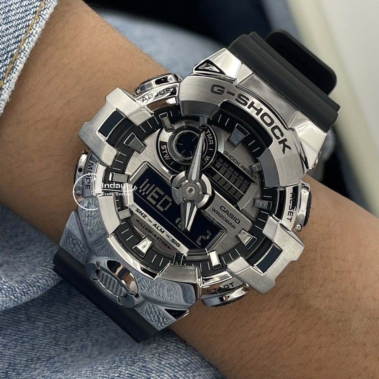 Casio G-Shock G-Steel Men's Watch GM-700-1A Resin Band Shock