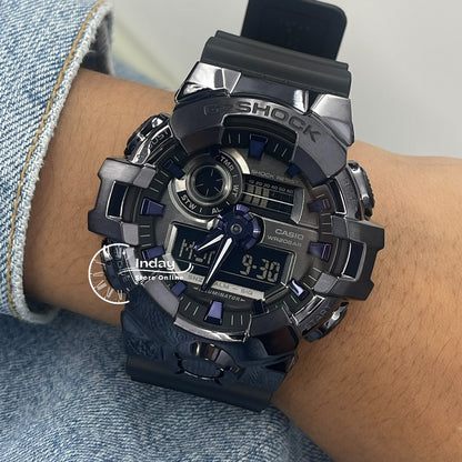 Casio G-Shock G-Steel Men's Watch GM-700P-6A Resin Band Shock Resistant Mineral Glass Battery Life 5-Years