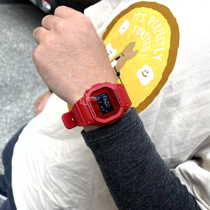 Casio G-Shock Men's Watch DW-5600RRB-4 Mineral Glass Resin Band Shock Resistant Battery Life: 5 Years