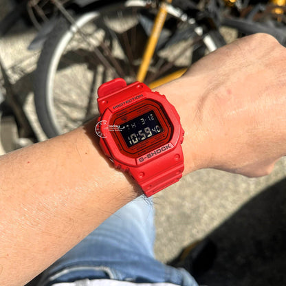 Casio G-Shock Men's Watch DW-5600RRB-4 Mineral Glass Resin Band Shock Resistant Battery Life: 5 Years