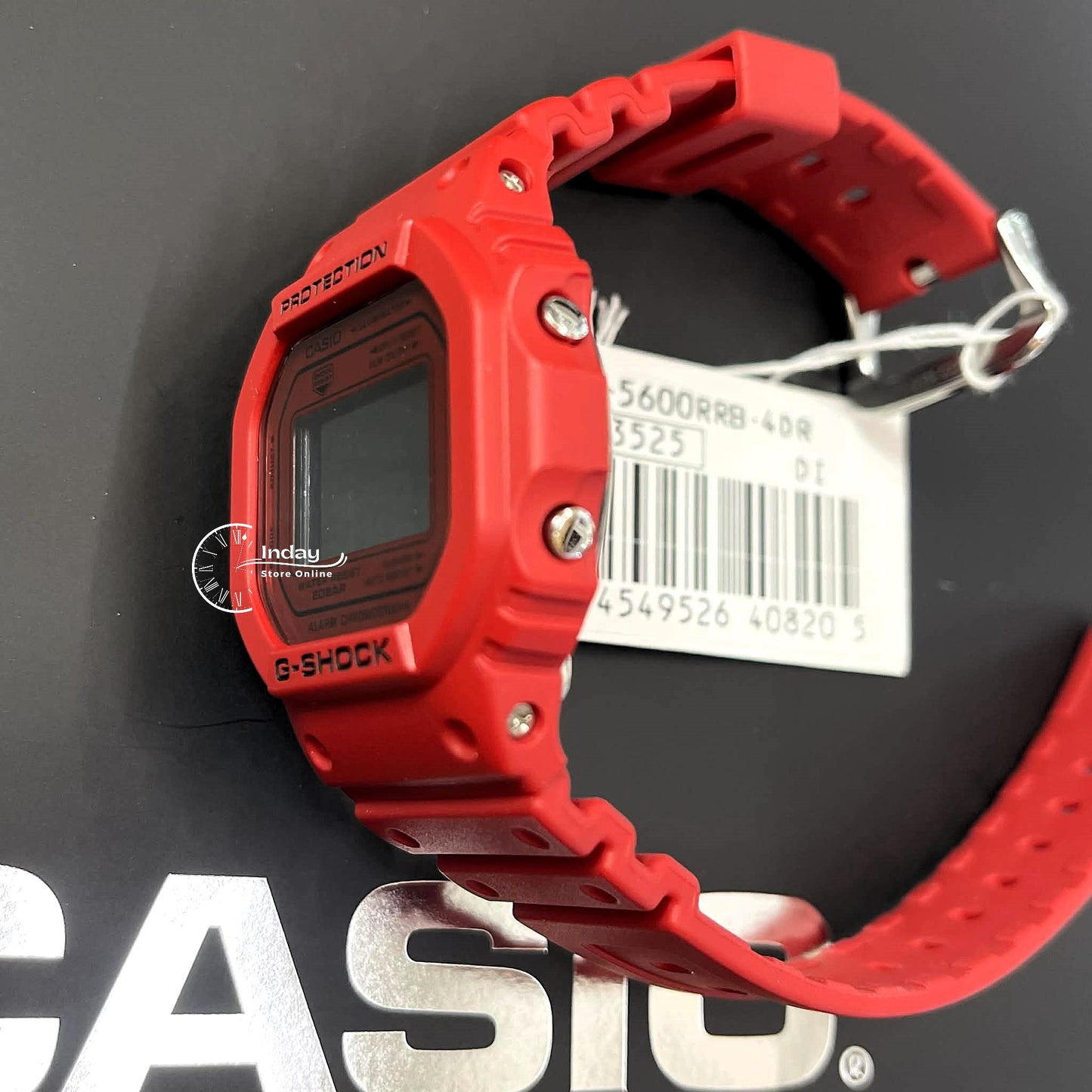 Casio G-Shock Men's Watch DW-5600RRB-4 Mineral Glass Resin Band Shock Resistant Battery Life: 5 Years