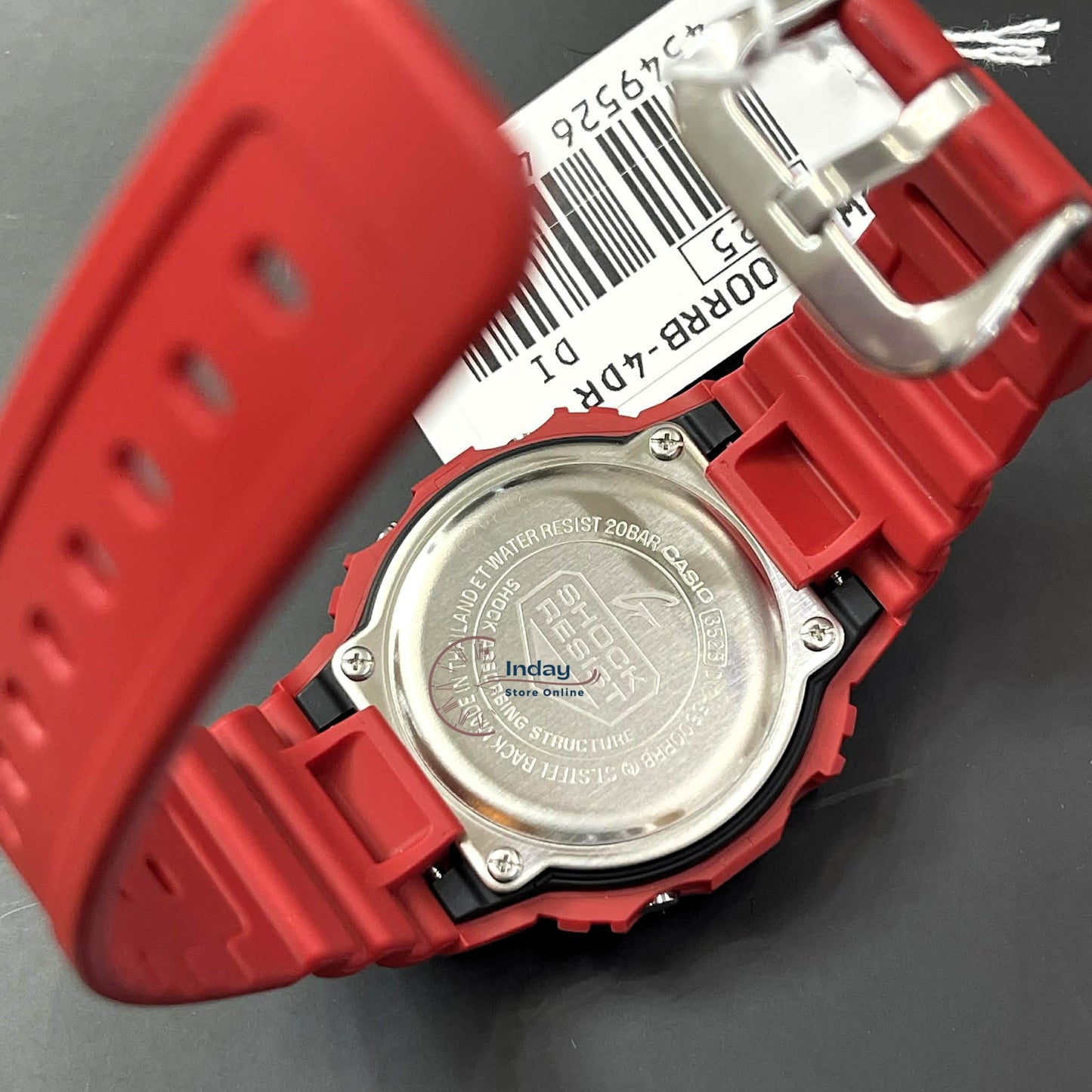 Casio G-Shock Men's Watch DW-5600RRB-4 Mineral Glass Resin Band Shock Resistant Battery Life: 5 Years