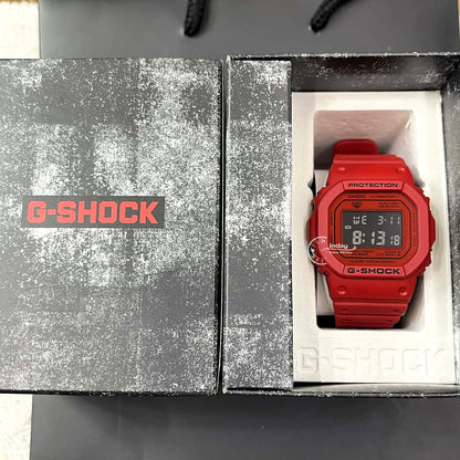 Casio G-Shock Men's Watch DW-5600RRB-4 Mineral Glass Resin Band Shock Resistant Battery Life: 5 Years