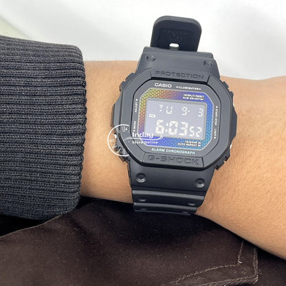 Casio G-Shock Men's Watch DW-5600RW-1 Bio-based Resin Band Shock Resistant Mineral Glass Battery Life 5-Years