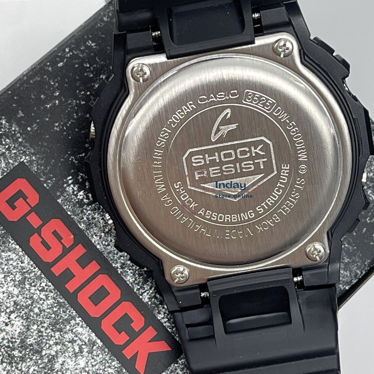 Casio G-Shock Men's Watch DW-5600RW-1 Bio-based Resin Band Shock Resistant Mineral Glass Battery Life 5-Years
