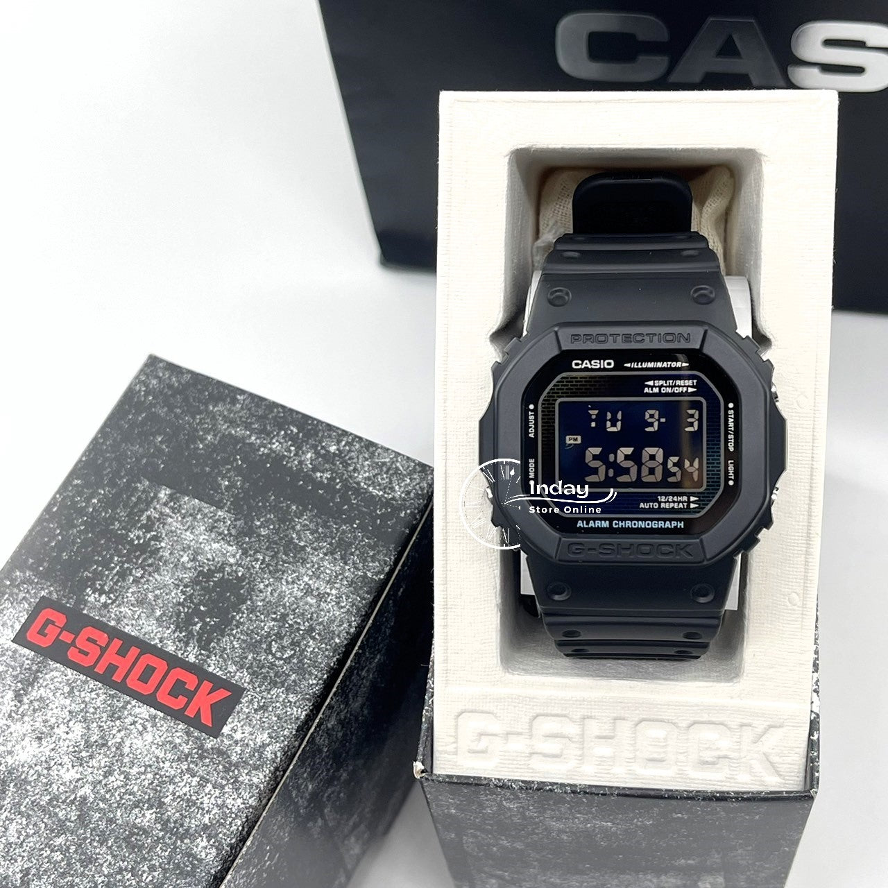 Casio G-Shock Men's Watch DW-5600RW-1 Bio-based Resin Band Shock Resistant Mineral Glass Battery Life 5-Years