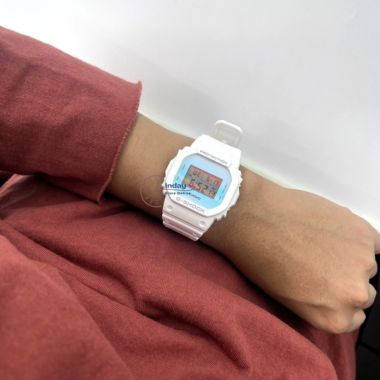 Casio G-Shock Men's Watch DW-5600TL-7 Resin Band Mineral Glass Shock Resistant