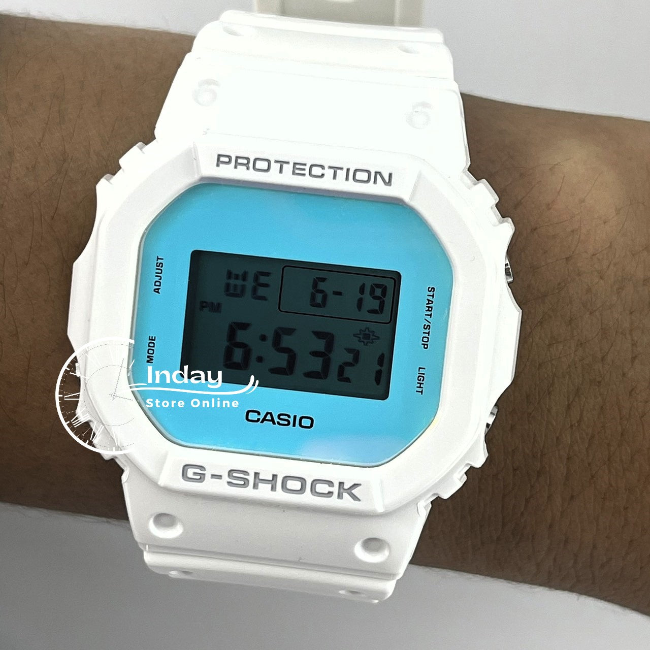 Casio G-Shock Men's Watch DW-5600TL-7 Resin Band Mineral Glass Shock Resistant