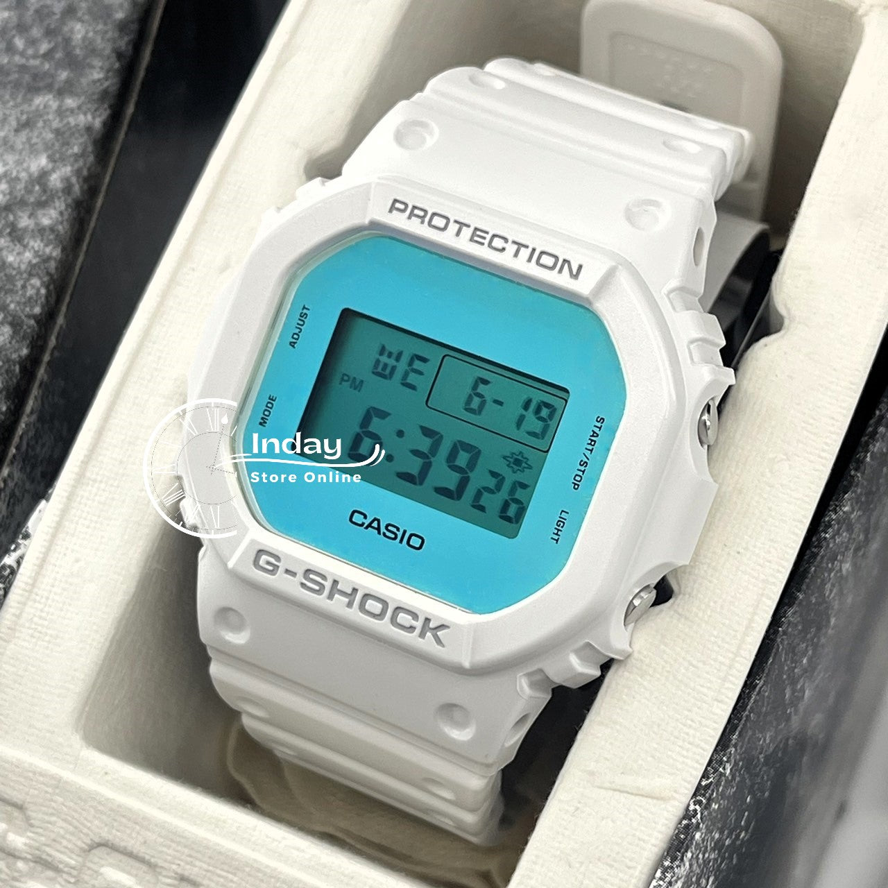 Casio G-Shock Men's Watch DW-5600TL-7 Resin Band Mineral Glass Shock Resistant