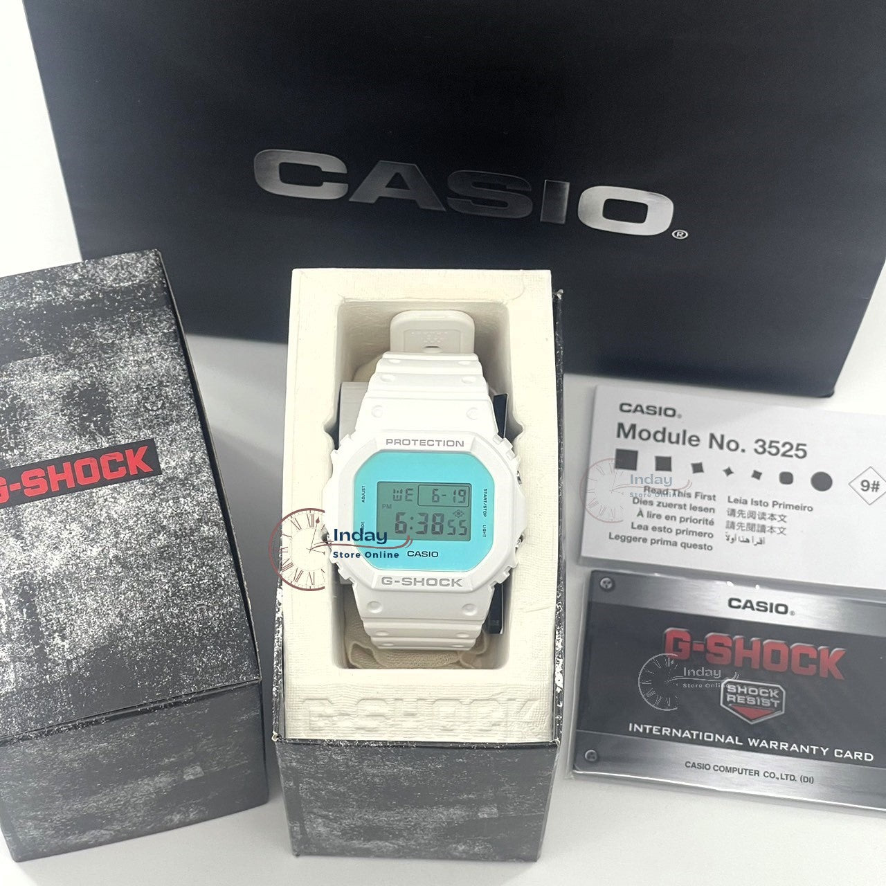 Casio G-Shock Men's Watch DW-5600TL-7 Resin Band Mineral Glass Shock Resistant