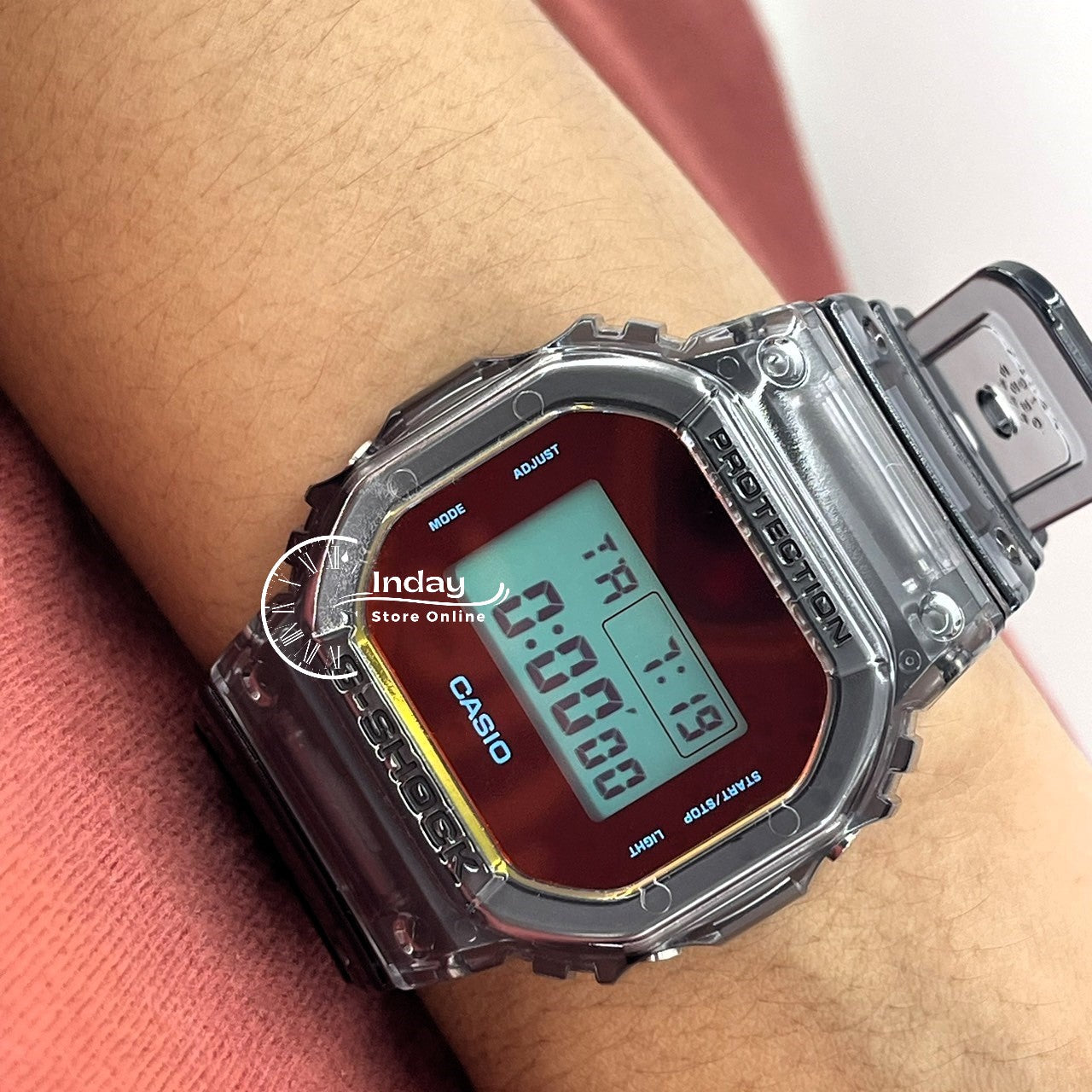 Casio G-Shock Men's Watch DW-5600TLS-8 Resin Band Mineral Glass Shock Resistant