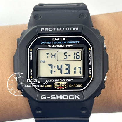 Casio G-Shock Men's Watch DW-5600UE-1 Resin Band Mineral Glass Shock Resistant