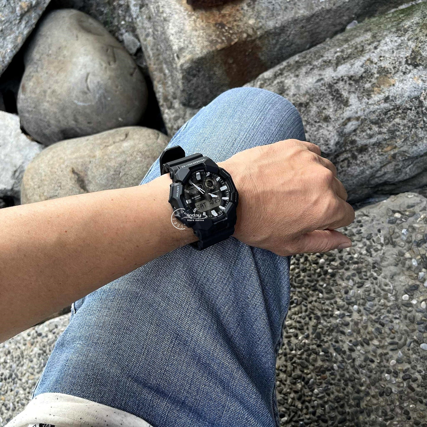 Casio G-Shock Men's Watch GA-010-1A Bio-based Resin Band Shock Resistant Mineral Glass Battery Life 10-Years