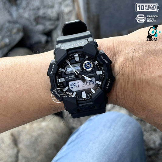 Casio G-Shock Men's Watch GA-010-1A Bio-based Resin Band Shock Resistant Mineral Glass Battery Life 10-Years