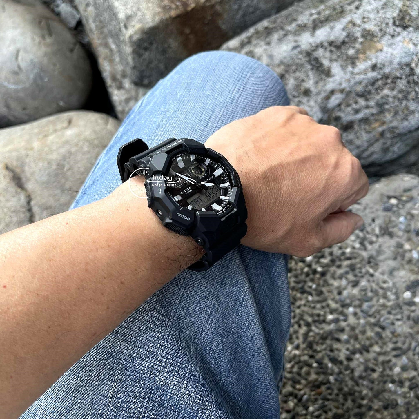 Casio G-Shock Men's Watch GA-010-1A Bio-based Resin Band Shock Resistant Mineral Glass Battery Life 10-Years