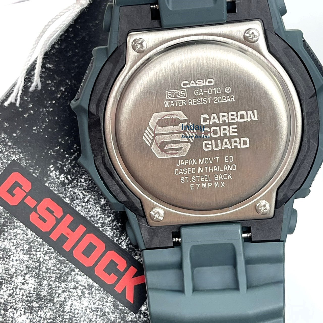 Casio G-Shock Men's Watch GA-010-2A Bio-based Resin Band Shock Resistant Mineral Glass Battery Life 10-Years