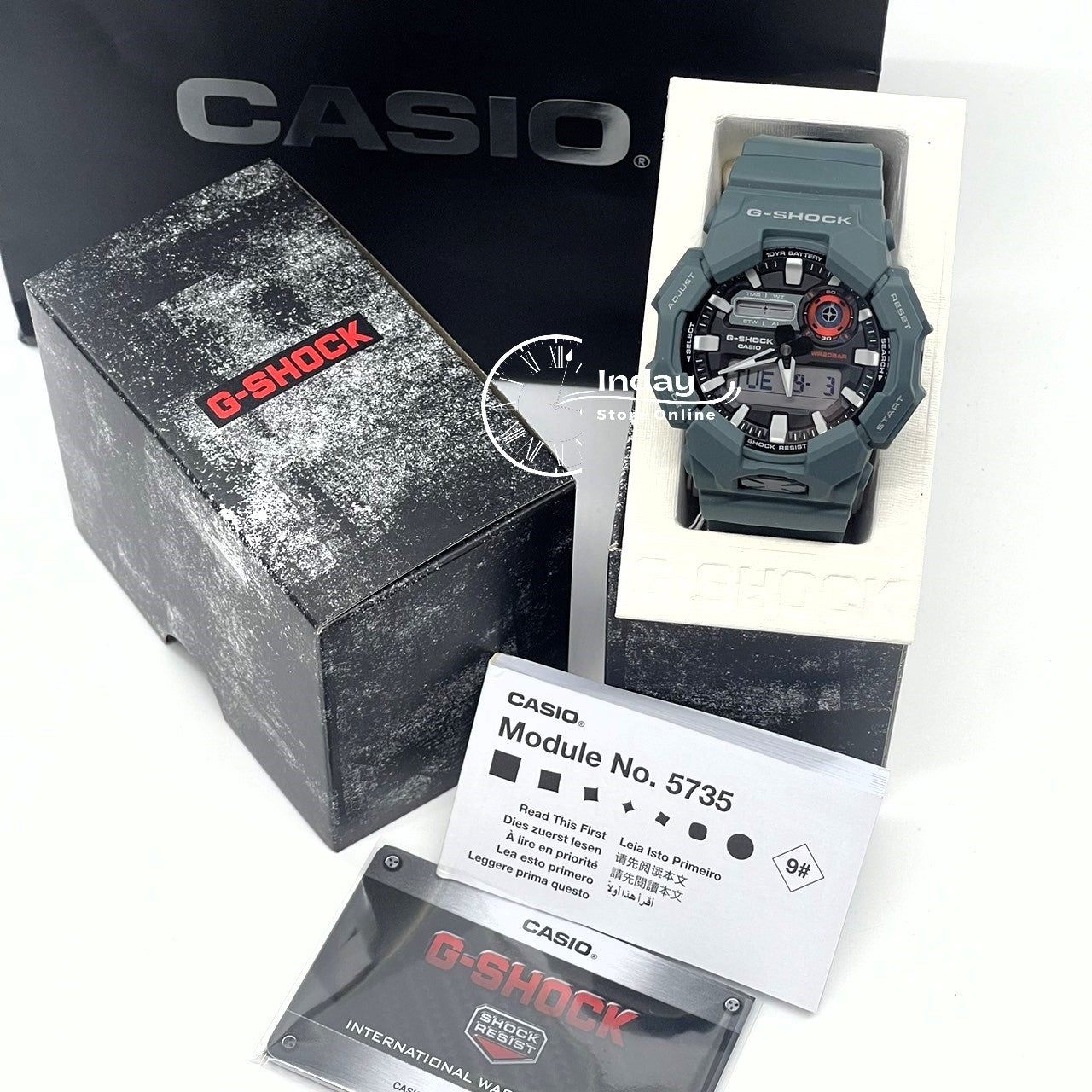 Casio G-Shock Men's Watch GA-010-2A Bio-based Resin Band Shock Resistant Mineral Glass Battery Life 10-Years