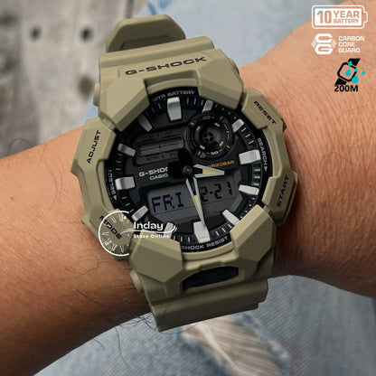 Casio G-Shock Men's Watch GA-010-5A Bio-based Resin Band Shock Resistant Mineral Glass Battery Life 10-Years