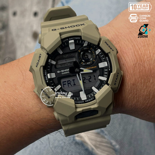Casio G-Shock Men's Watch GA-010-5A Bio-based Resin Band Shock Resistant Mineral Glass Battery Life 10-Years