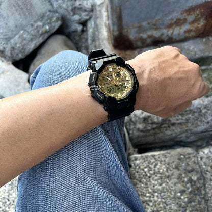 Casio G-Shock Men's Watch GA-010GGB-1A9 Mineral Glass Shock Resistant Carbon Core Guard Battery Life: 10 years