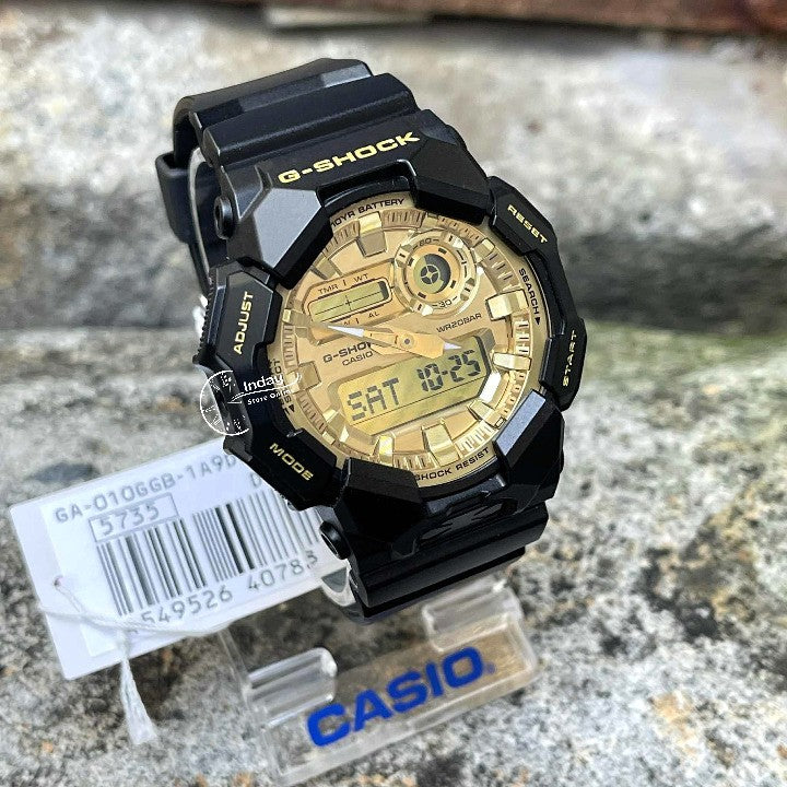 Casio G-Shock Men's Watch GA-010GGB-1A9 Mineral Glass Shock Resistant Carbon Core Guard Battery Life: 10 years