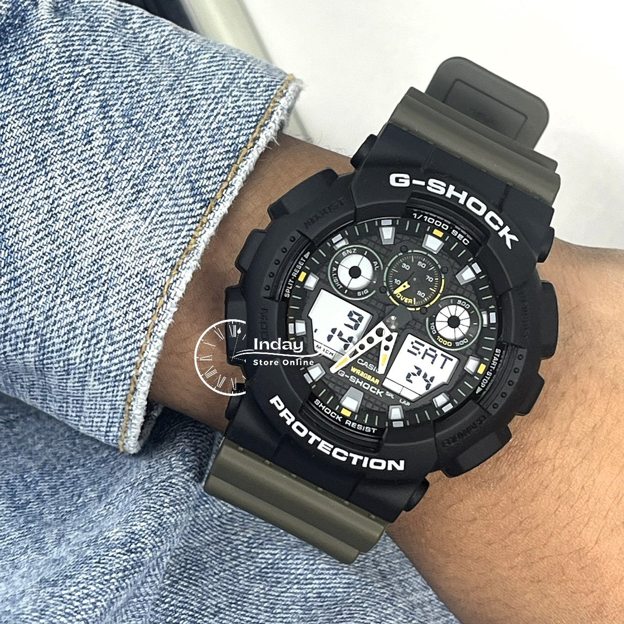 Casio G-Shock Men's Watch GA-100TU-1A3 Resin Band Magnetic Resistant Shock Resistant