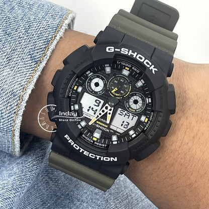 Casio G-Shock Men's Watch GA-100TU-1A3 Resin Band Magnetic Resistant Shock Resistant